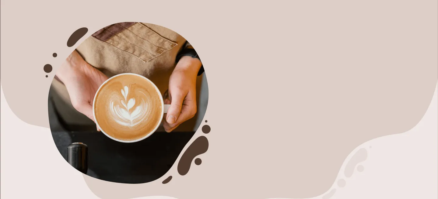 An cropped coffee with an light brown